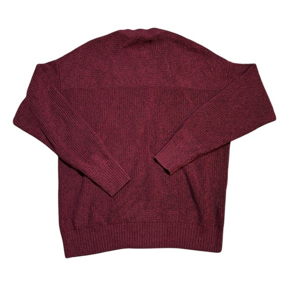 🧶 RedHead Men’s 5-Button Burgundy Henley Sweater XL USA Made 🔥 🧵 - Picture 2 of 3